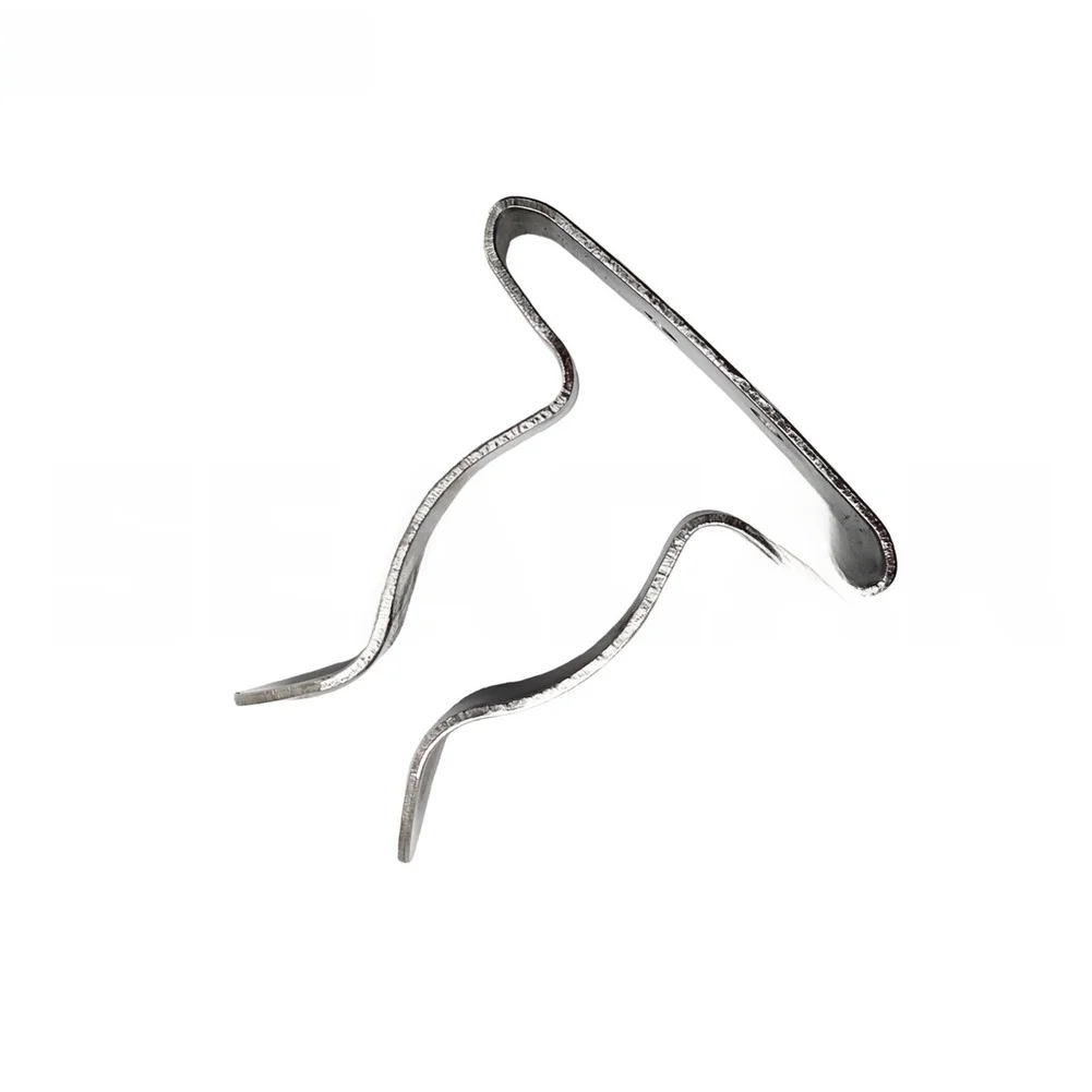 Silver Boat Hook Clip Multi Purpose Boat Accessory Fishing Rod Holder Marine Spring Clip Spring Loaded Mechanism
