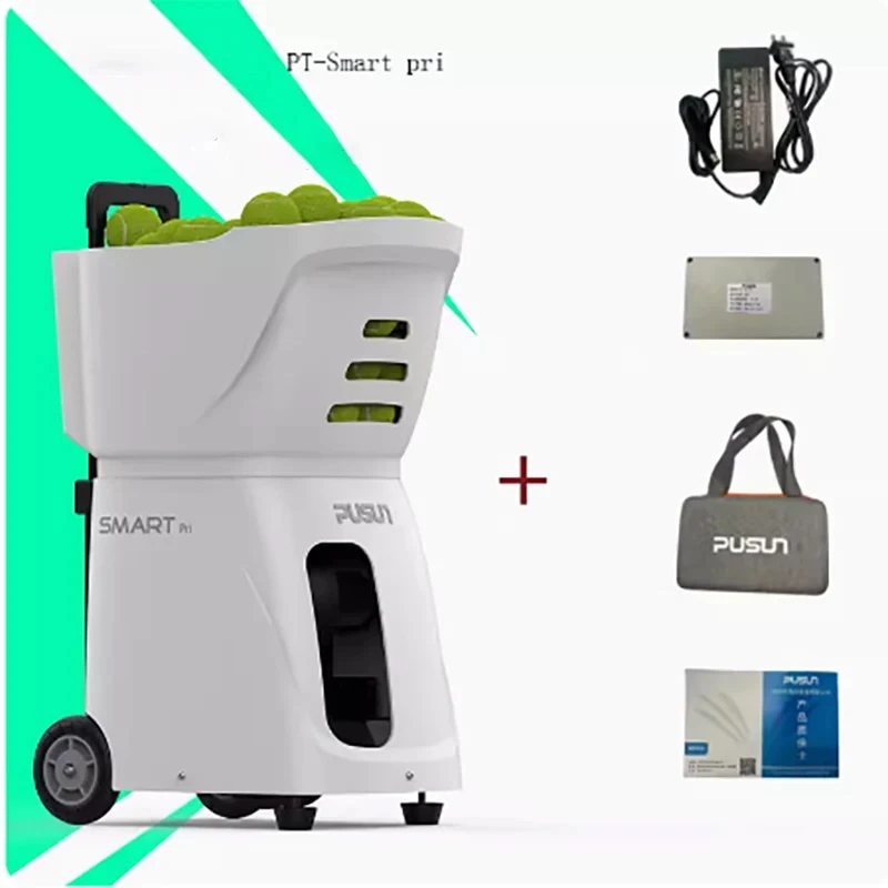 

Smart Pri Tennis Machine Small and Ultra Light Single Multiplayer Trainer Automatic Ball Server APP and Remote Control PUSUNPT