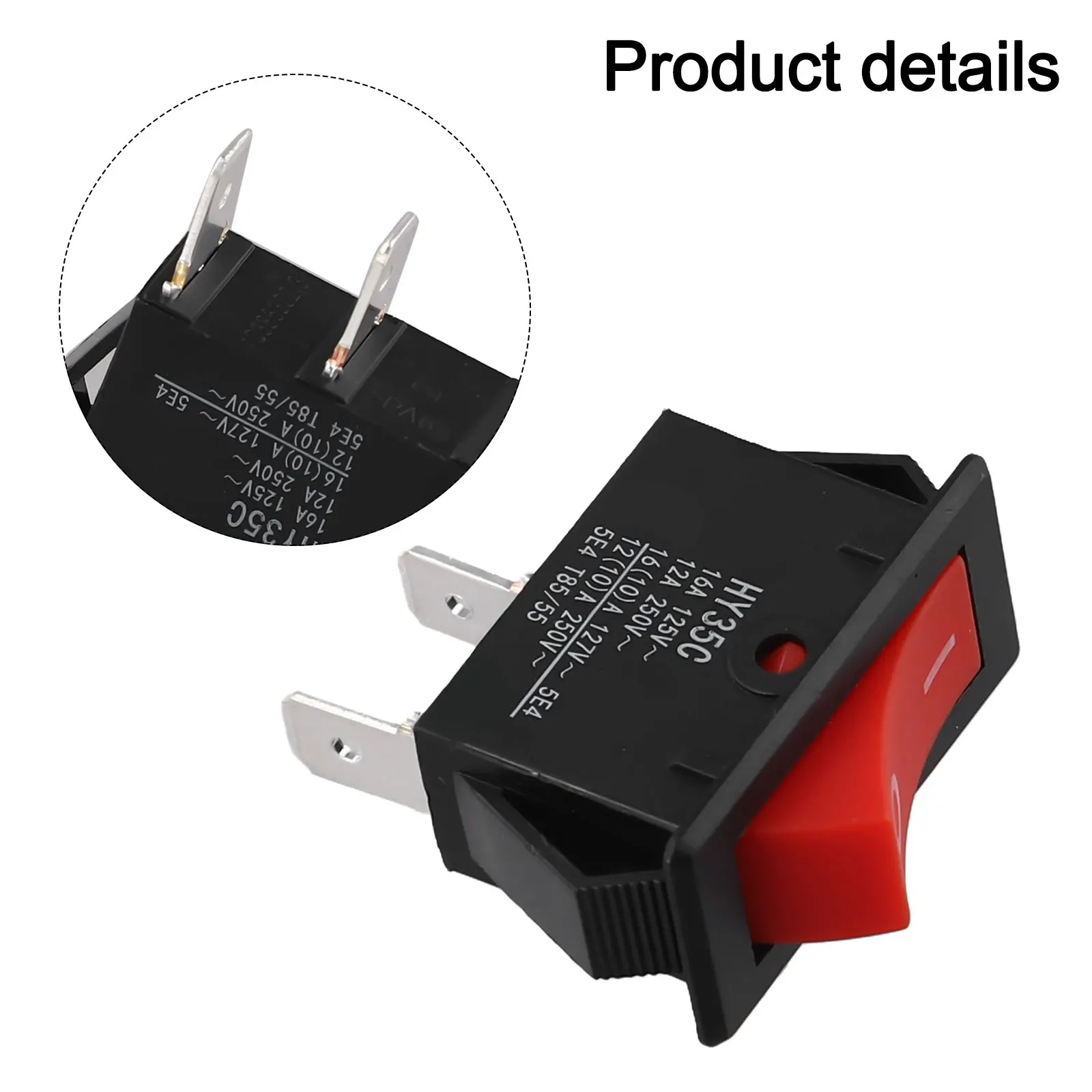 Electrical Switch Hy35C Switch Compatible With HY35C Industrial And Household Use Easy Operation Rocker Switch Color Black Red