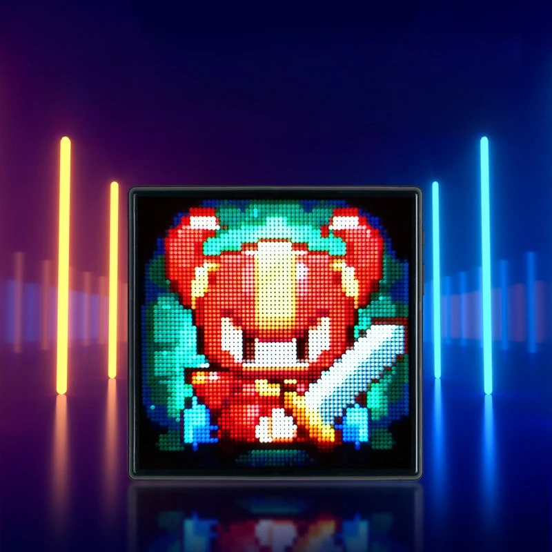

DIY pixel screen table with pixel photo frame Bluetooth APP gift LED wall pendant ornament atmosphere