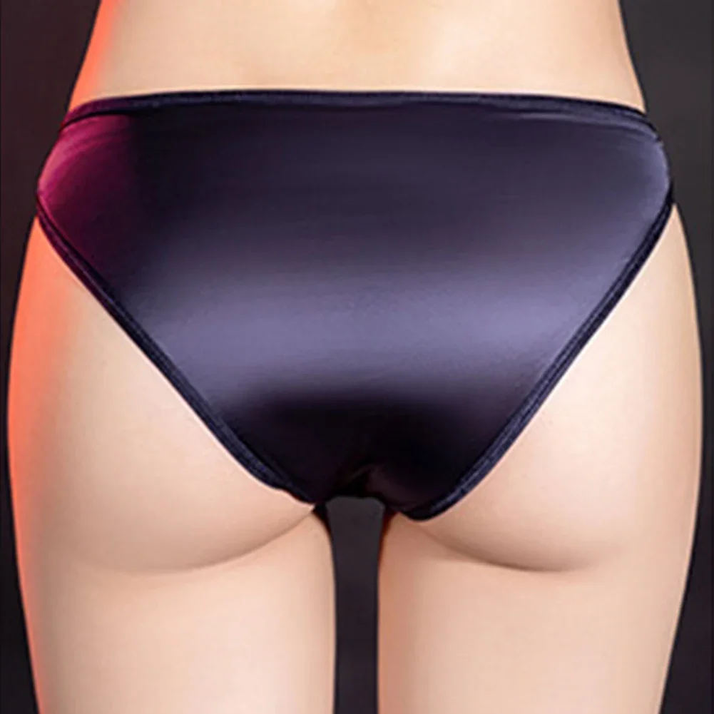 Men Briefs Hollow Pouch See Through Panties Oil Shiny Glossy Underwear Thongs Breathable Underpants Man Transparent Jockstrap