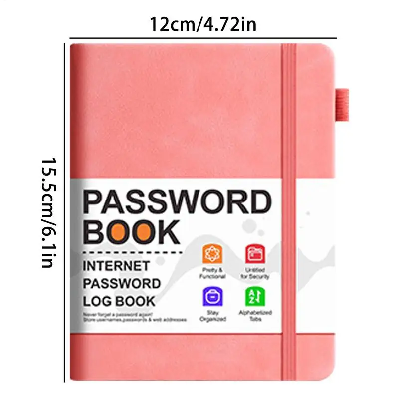 Password Book Website Password Secure Book With Alphabetical Tabs Pocket Address Log Notebook For Account Details Website Logins