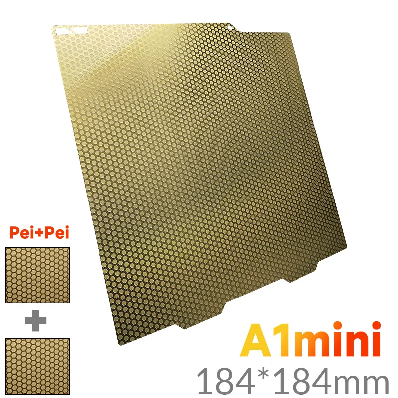 

Для Bambu Lab A1 Mini Build Plate Двусторонний лист PEI из пружинной стали Pei Sheet 184x184 Для Bambulab A1 Mini Jw Pei A1 Mini