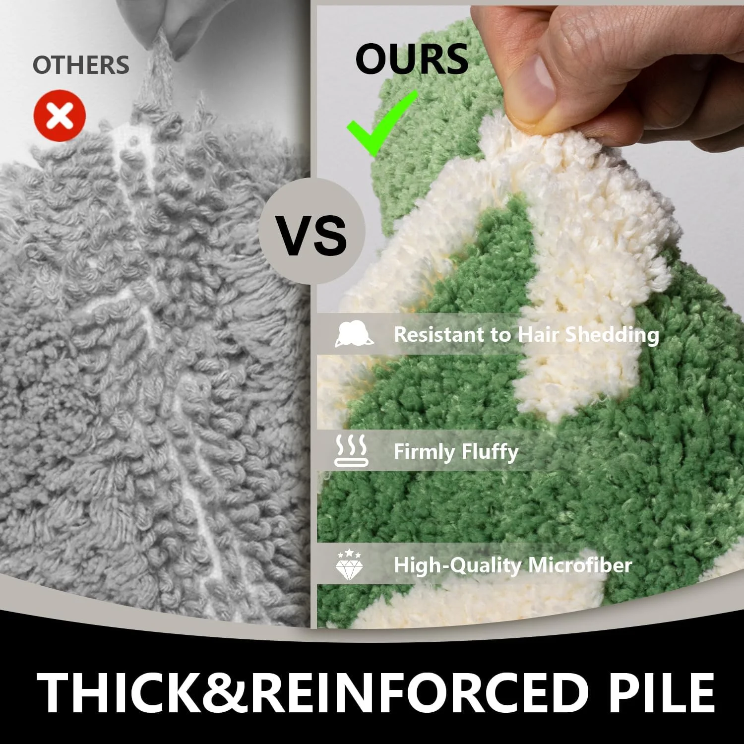 VIKAMA الحصول على عارية حمام حصيرة السجاد عدم الانزلاق مضحك حمام حصيرة آلة قابل للغسل غير النظامية على شكل دش البساط ماصة للماء الحمام حصيرة #5