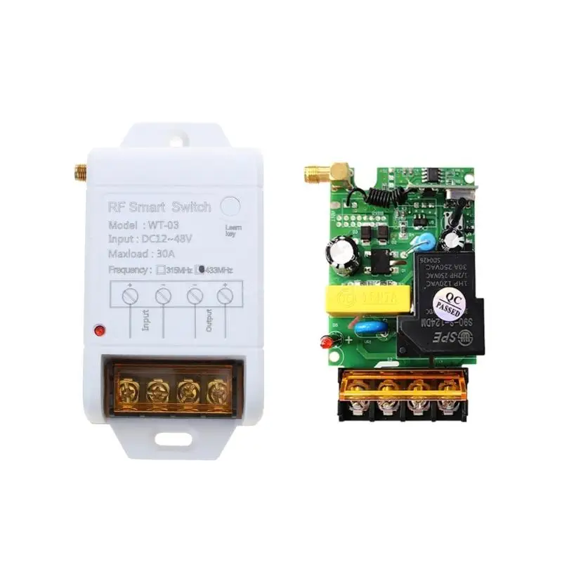 

RF Controller Relays Wireless Remote Control Switches 433/315Mhz for Rolling Door Electric Curtain Water