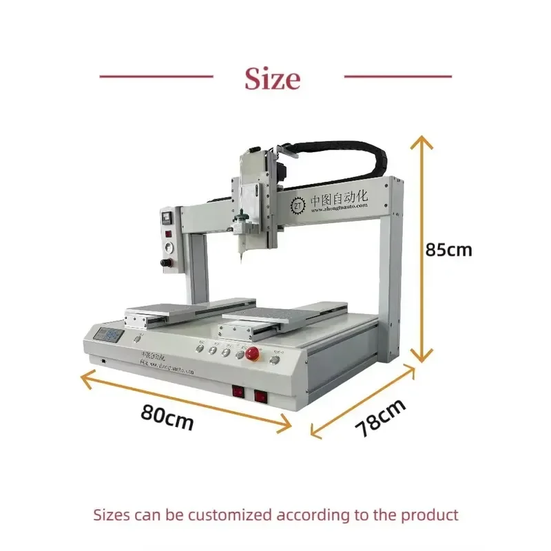 CE Certificate New ZHONGTU Automatic Vision Glue Dispensing Desktop Piezoelectric Jet Valve Engine for PCB/MEMS/LED