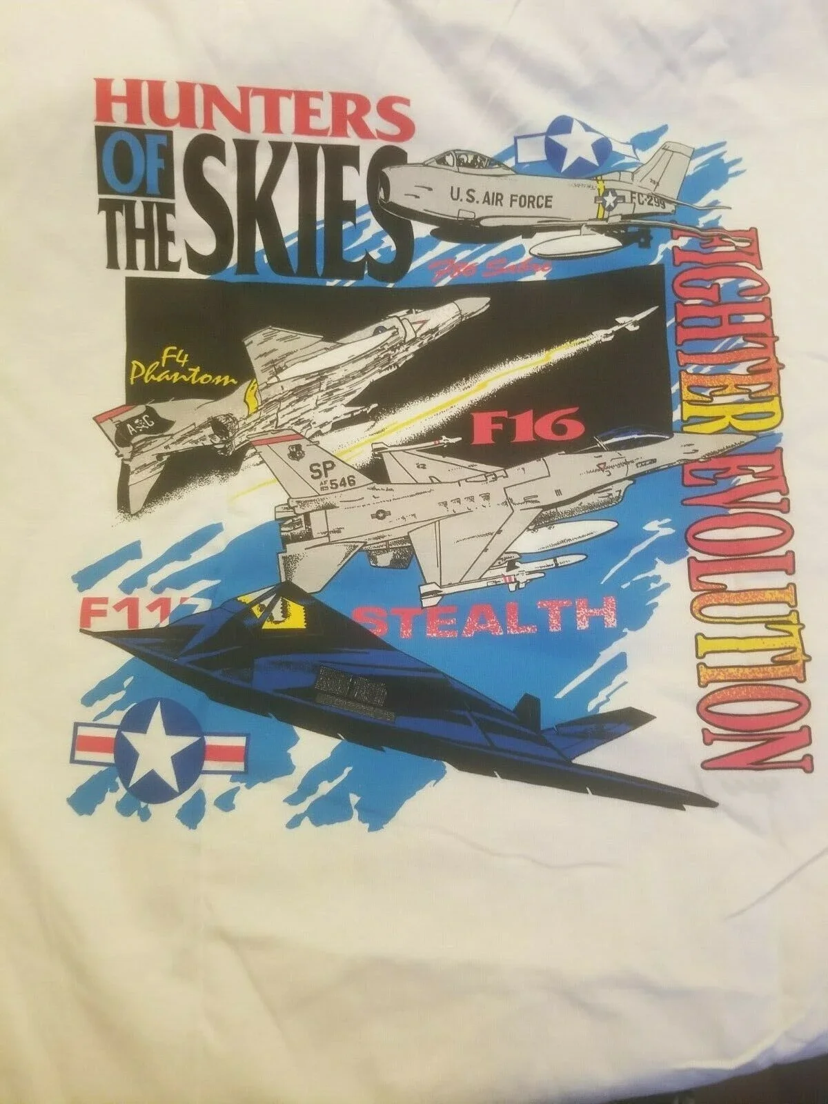 Double Sided P 51, P 40 Spad To The F 16 History Of The Fighter Plane Men's 100% Cotton Casual T-shirts Loose Top Size S-3XL