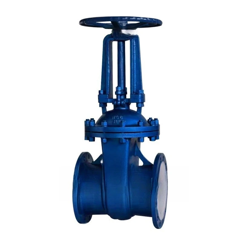 Cast steel/stainless steel flange straight-through lined PTFE/chlorine