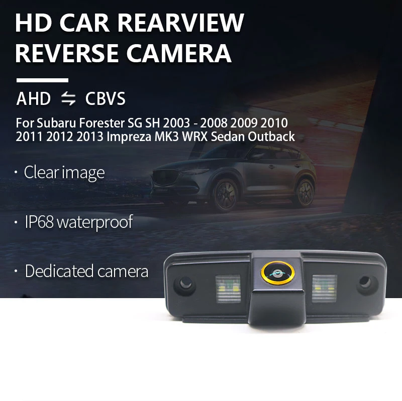 AHD Auto Reverse Backup Kamera Für Subaru Forester SG SH 2003-2008 2009 2010 2011 2012 2013 Impreza MK3 WRX limousine Outback – Detail 3