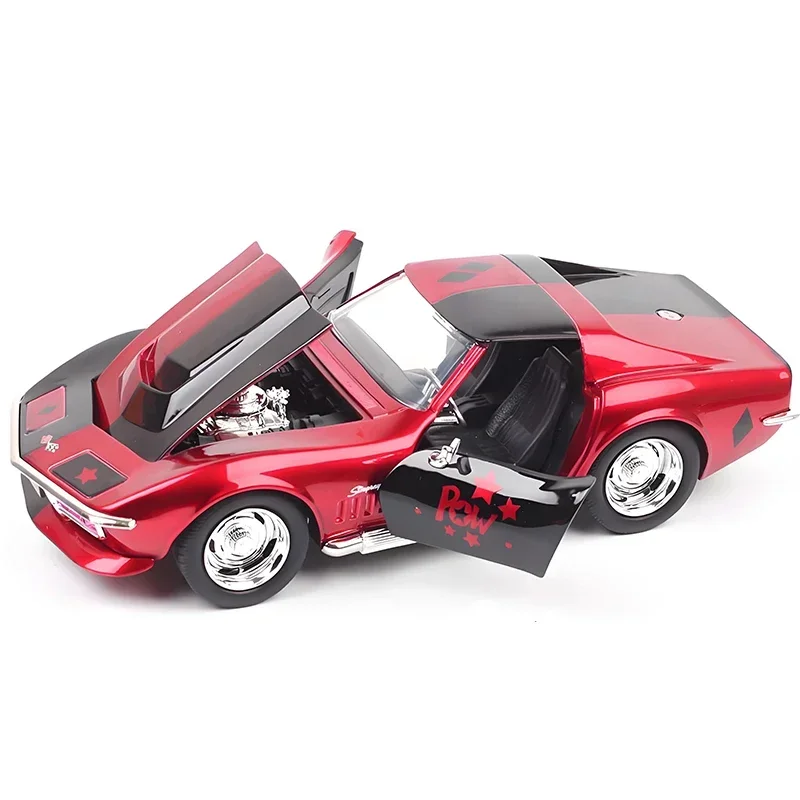 

1:24 Corvette Stingray 1969 Alloy Car Diecasts & Toy Vehicles Car Model Miniature Scale Model Car For Children