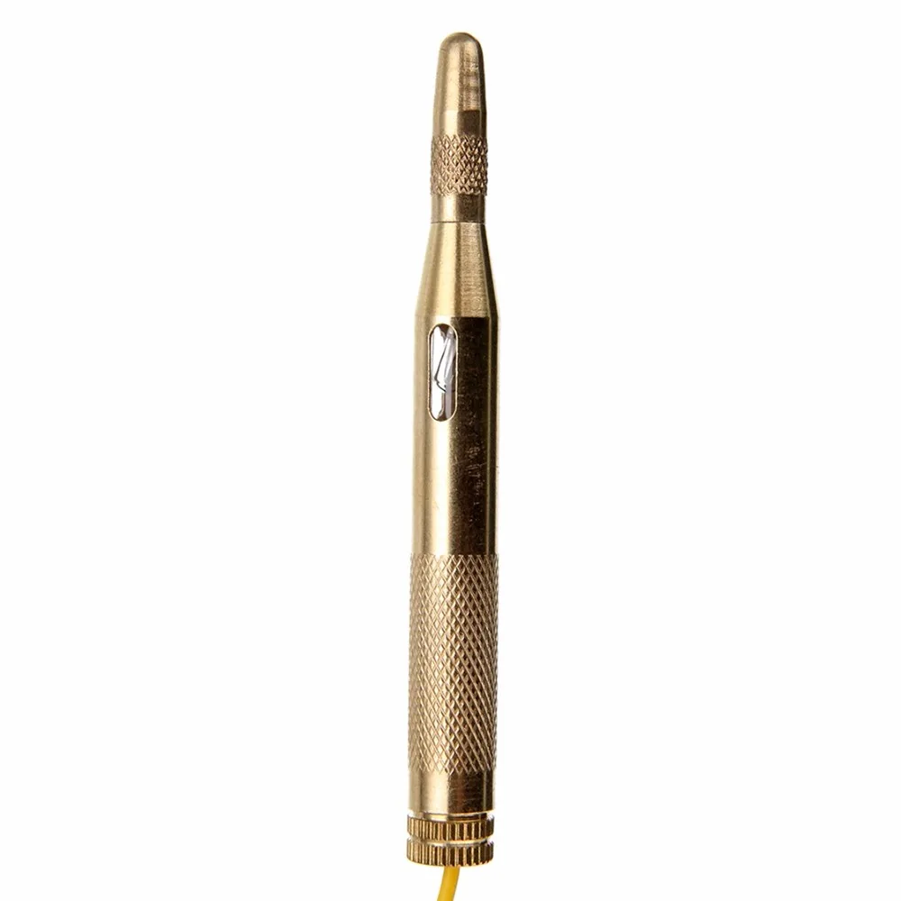Brass Body Test Light Clear View Window Metal Probe Circuit Test Light 6V / 12V / 24V Anti-Slip Automotive Circuit Tester