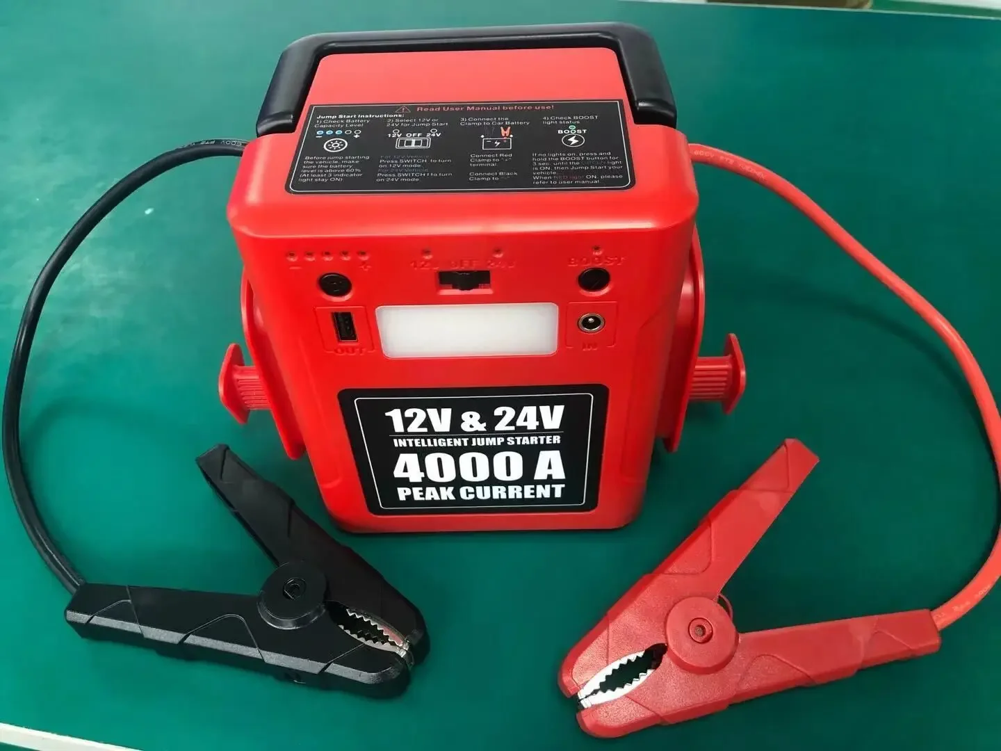 portable battery power booster 12v 24v 4000 Amp with lithium battery 12/24 Volt car Jump Starter for truck made in Japan