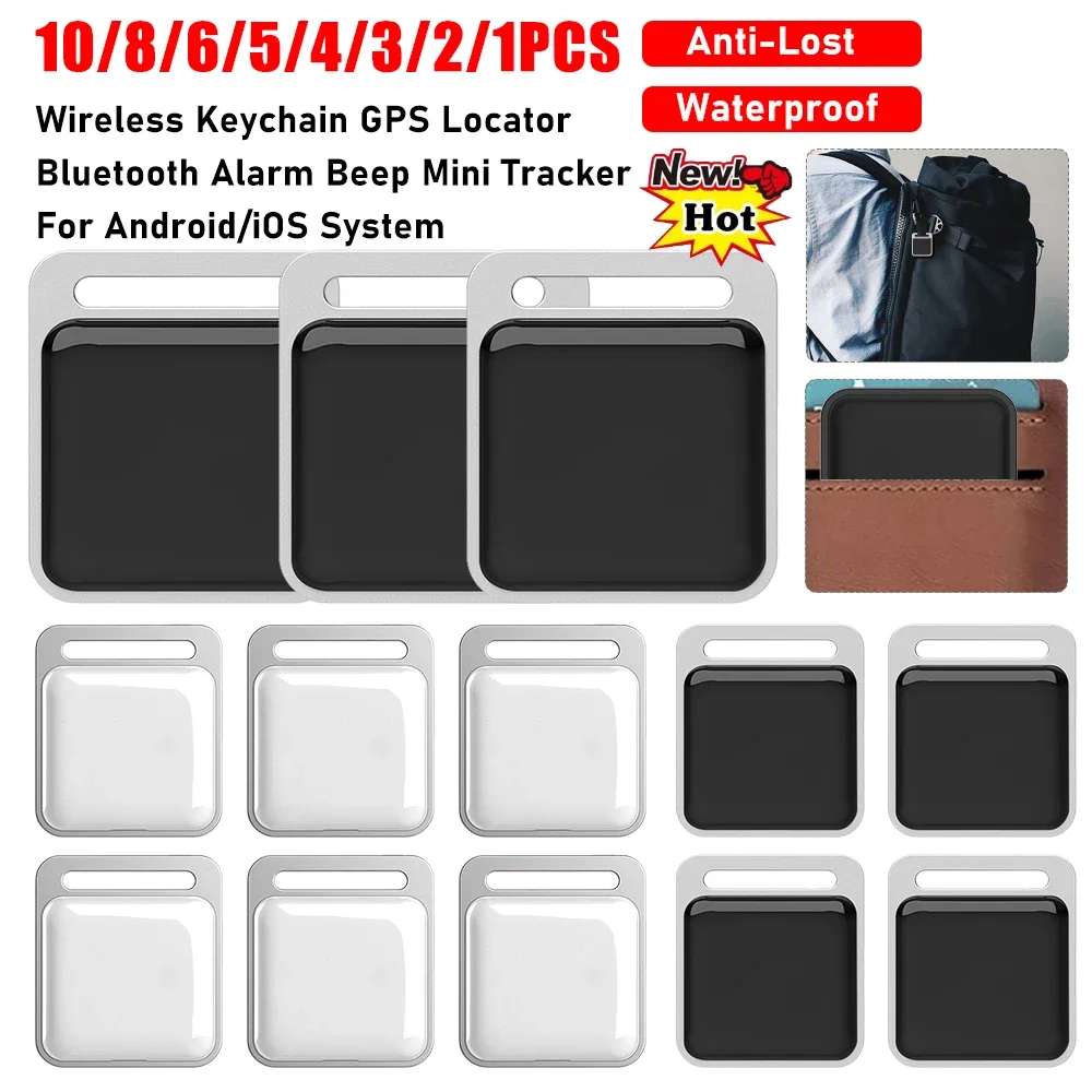 

10/1 шт. анти-потерянный GPS-локатор, беспроводной Bluetooth-сигнализация, мини-трекер, брелок для отслеживания, смарт-тег для Android/iOS iPhone