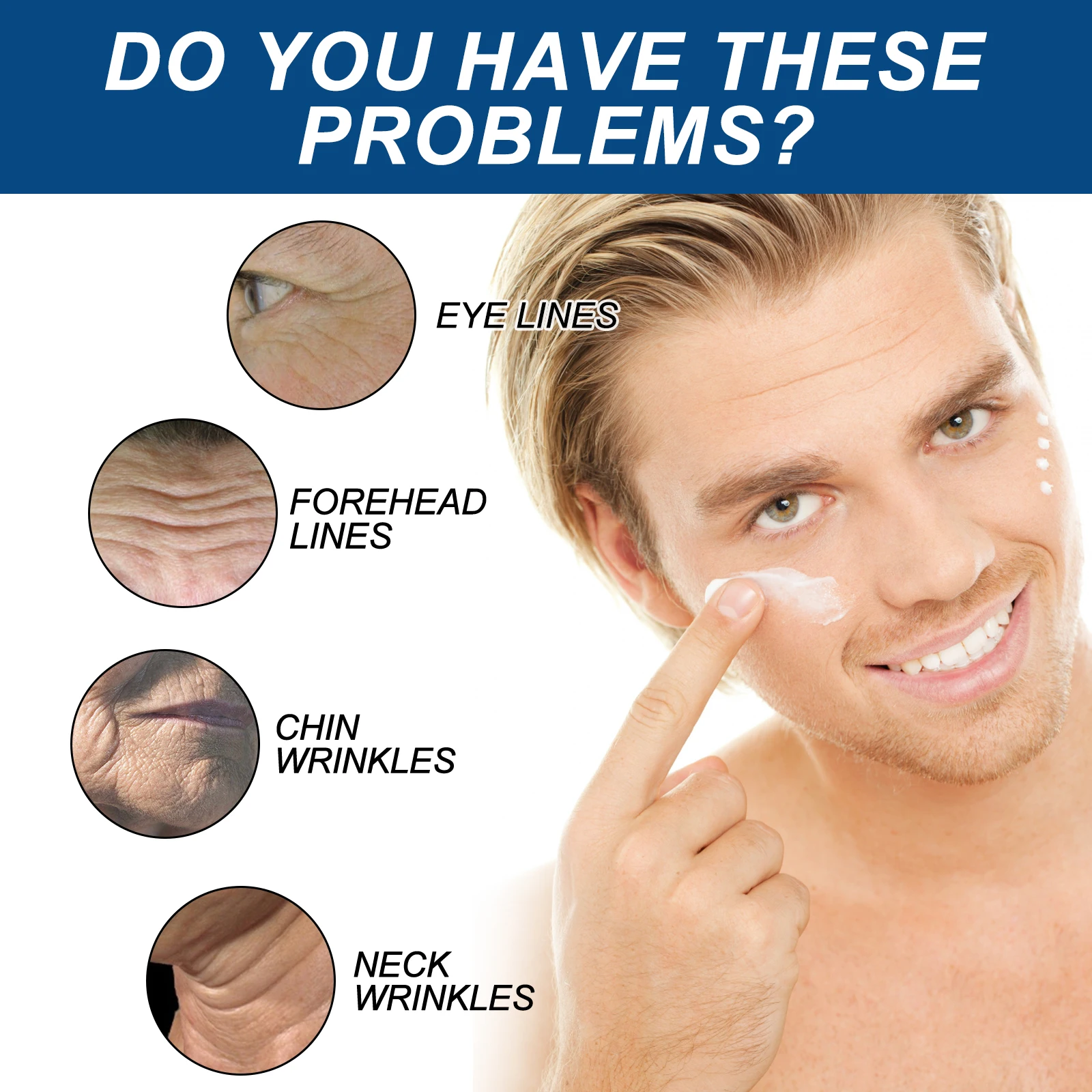 Anti-Rimpel Crème Collageen Hydraterende Verstevigende Lifting Fijne Lijntjes Diep Beschermen Voedende Anti-Aging Mannen Gezichtshuid Product