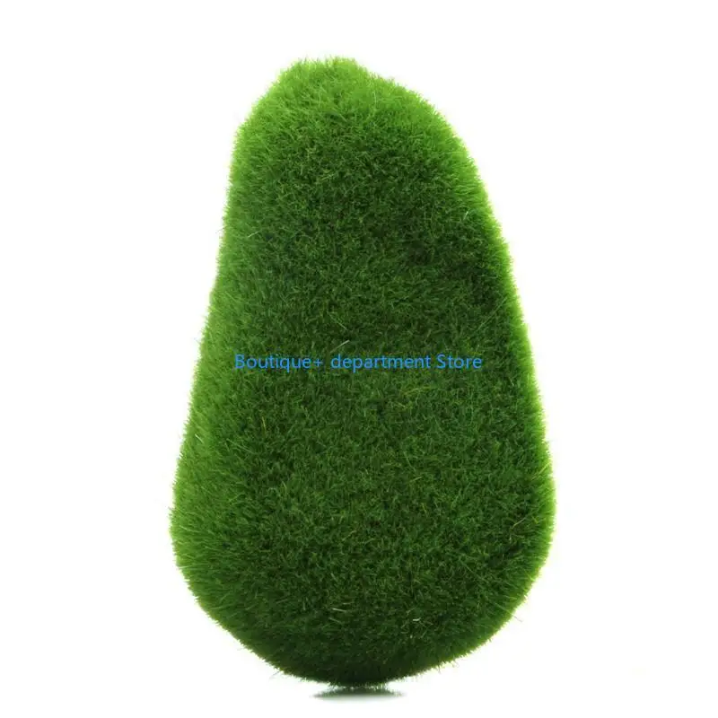 E1pd Rocas artificiales Moss Bolas musgo verde Faux roca musgo para decoración musgo fresco