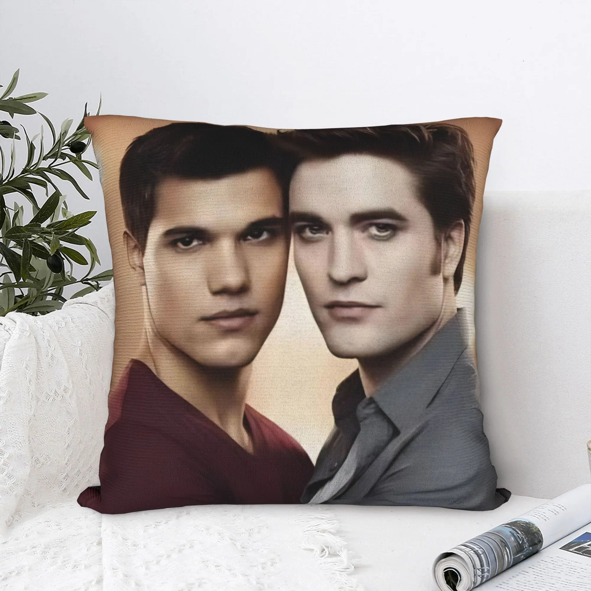 Vintage Twilight Meme Square Pillow Case  Cushion Cover Creative Zipper Decor Pillowcover for Living Room 40*40cm