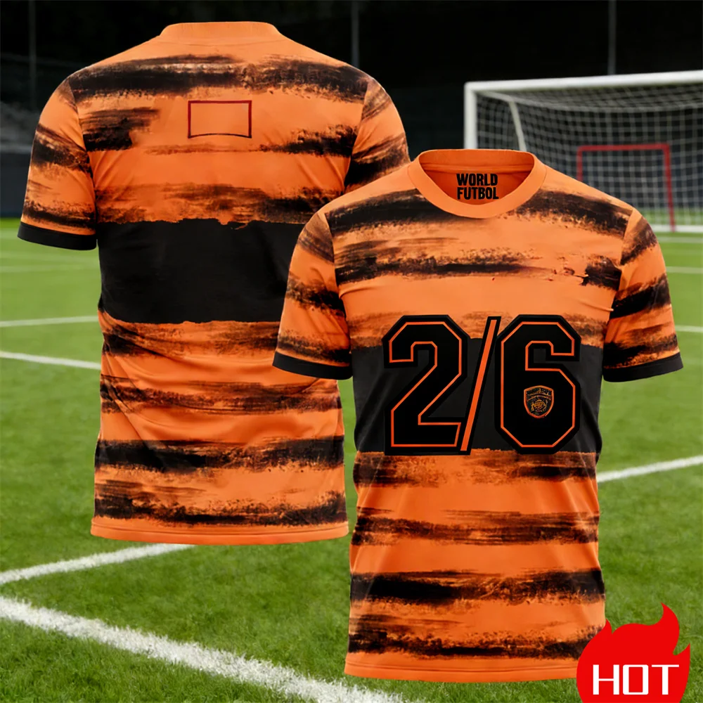 Summer Men's Football Jersey retro stripes football T-shirt Quick drying round neck T-shirt Breathable jersey graphic t shirts