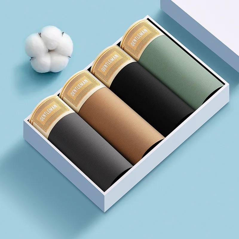 8 pieces/lot Underwear Men Boxers Shorts Cotton  panties Fashion Men's Underwear Plus Size Underpants 2xl 3xl 4xl 5xl