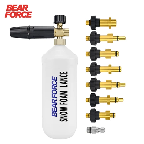 Espumador de jabón de alta presión, lanza de espuma para nieve, cañón de espuma, boquilla de pistola de espuma, generador de espuma de lavado de espuma para coche Karcher