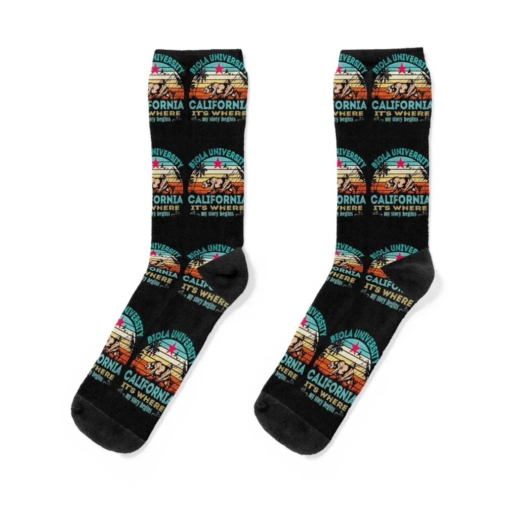 

Biola University California Itamprsquos Where My Story Begins Socks custom sports anti-slip Lots Socks For Man Women's