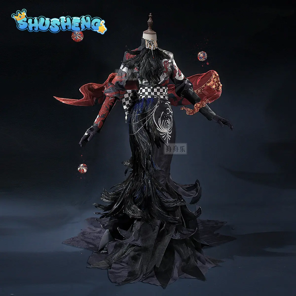 

Костюм для косплея Michiko Geisha Identity Ⅴ, женское роскошное платье, высококачественное платье-русалка, перчатки, ожерелье, аксессуары, костюм на Хэллоуин