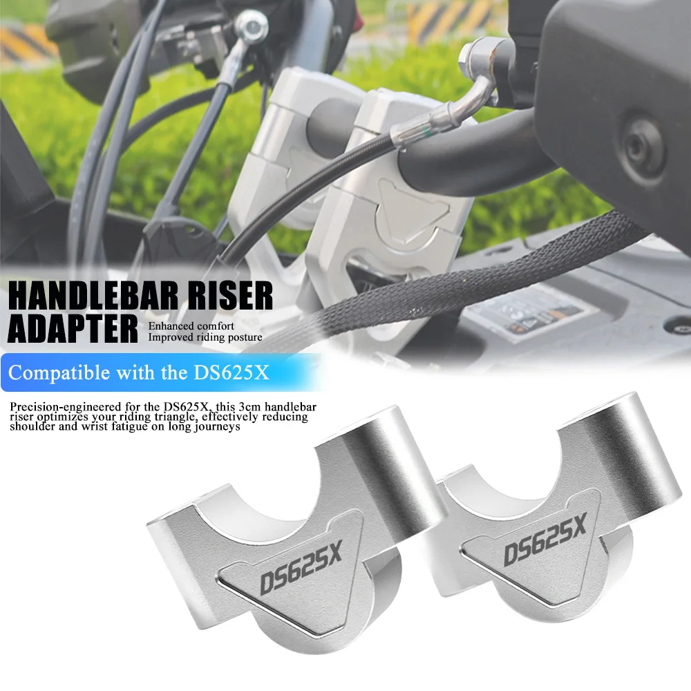 para-motocicletas-voge-ds800x-625dsx-ds525x-ds625x-ds800-rally-dsx525-adaptador-de-guidao-com-suporte-elevador-e-abracadeira