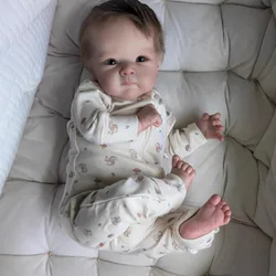 NPK 19inch Soft Body Newborn Baby Reborn Doll Bettie Lifelike Cuddly Baby Multiple Layers Painting 3D Skin with Visible Veins