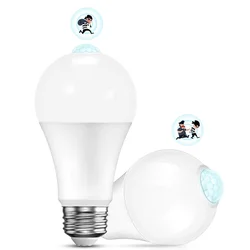 E27 LED Motion Sensor Light Bulb 15W 18W Outdoor Lighting Human Induction Bulb Lamp For Living Room Bedroom Corridor Garage