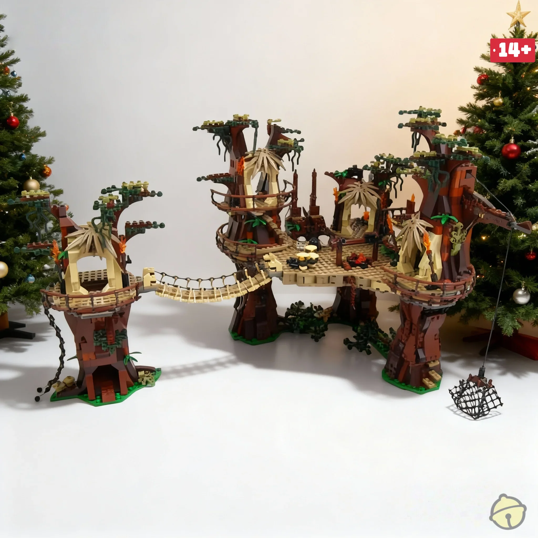 

В наличии 2026 Galaxy MOC 1990 шт. Fit Ewok Village строительные блоки кирпичи модель совместима 10236 детские подарки на день рождения и Рождество