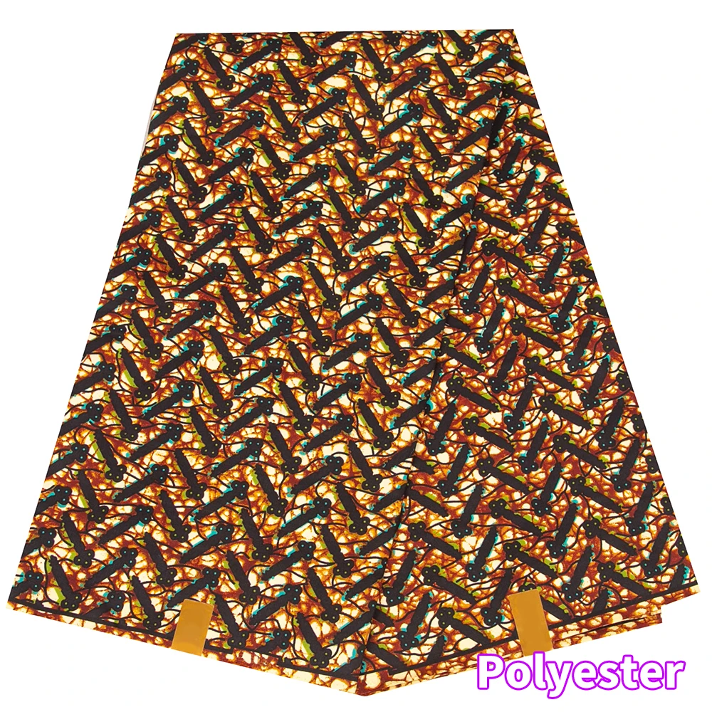 Veritablewax 2026 Big Sale African Wax Prints Fabric New Ankara Bazin High Quality 6 Yards African Fabric for Party Dress N-25