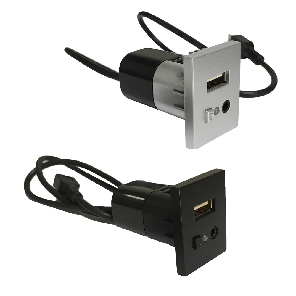 Upgrade CD player socket music cable AUX Input Audio Adapter USB Interface For Ford Focus 2 MK2 2009 C-MAX Kuga Mk1 Accessories