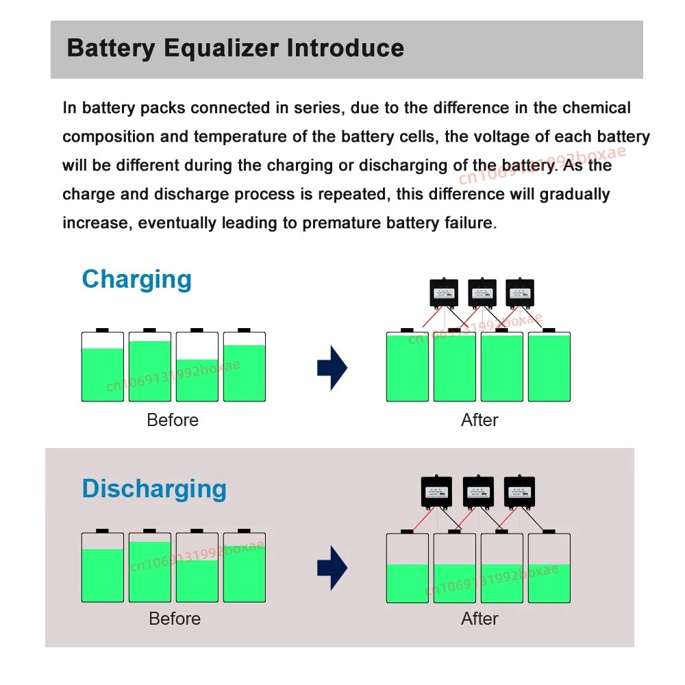 New Arrival LED Display Battery Equalizer 2S Batteries Charging Voltage Balancer For 2x 12V Lead Acid/GEL/Li-ion/LiFePO4 Battery