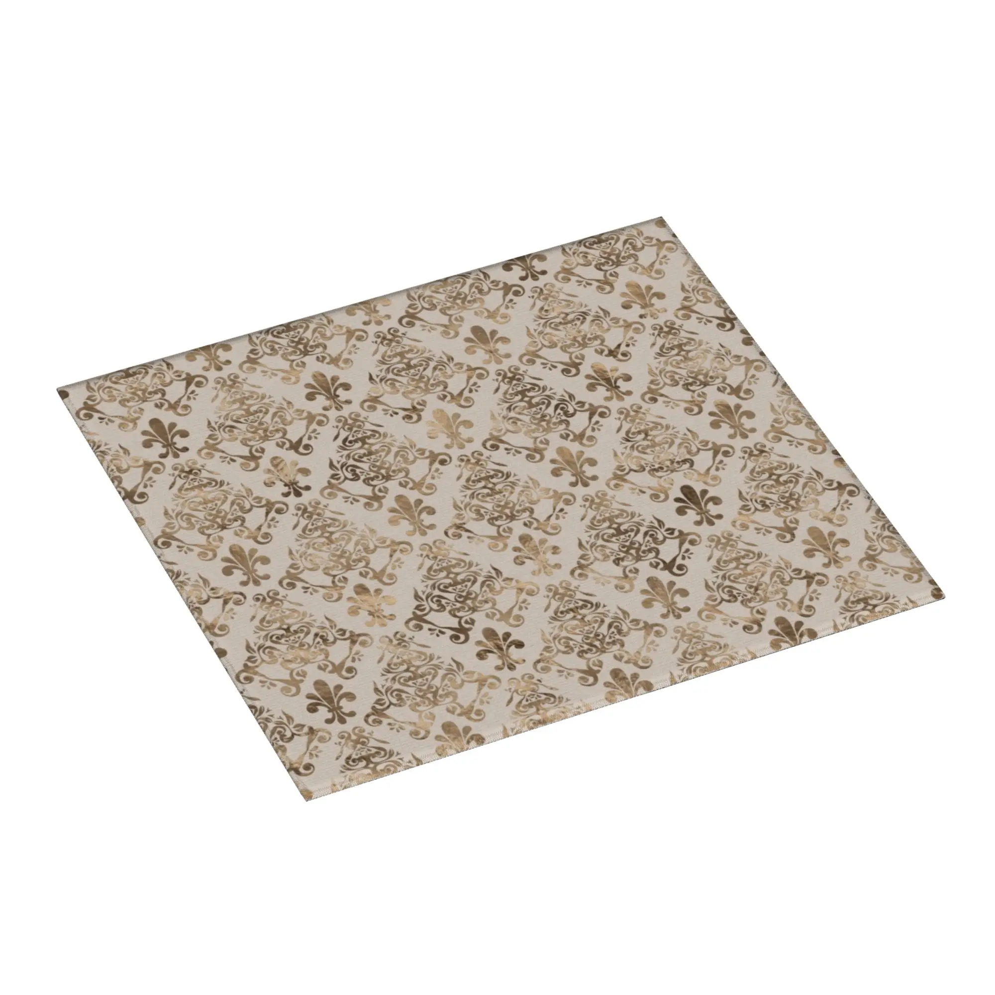 Fleur De Lis Non Slip Kitchen Counter Protector Mat Barware Tableware Reusable Fleur-De-Lys Lily Flower Drying Mat For Kitchen