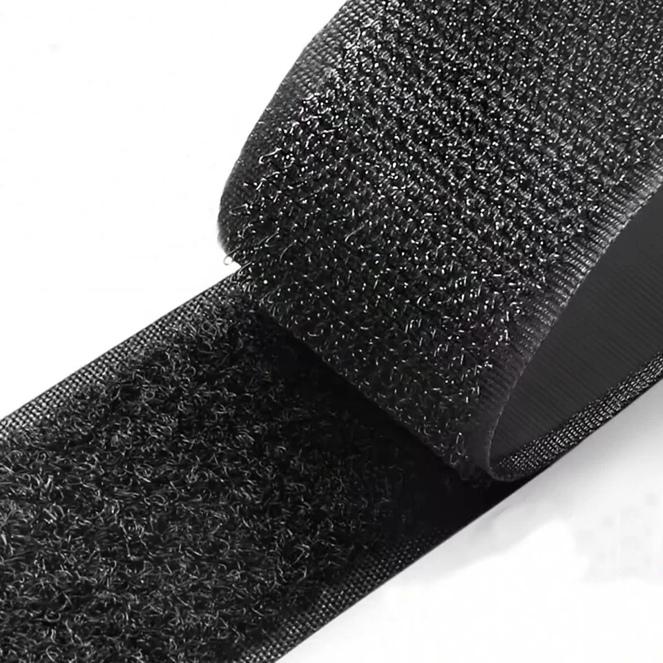 

1/2/3/5/25Meter Non-Adhesive Fastener Tape Sewing Hook and Loop No Glue Magic Tape Sticker Accessory 20/25/30/50mm Black & White