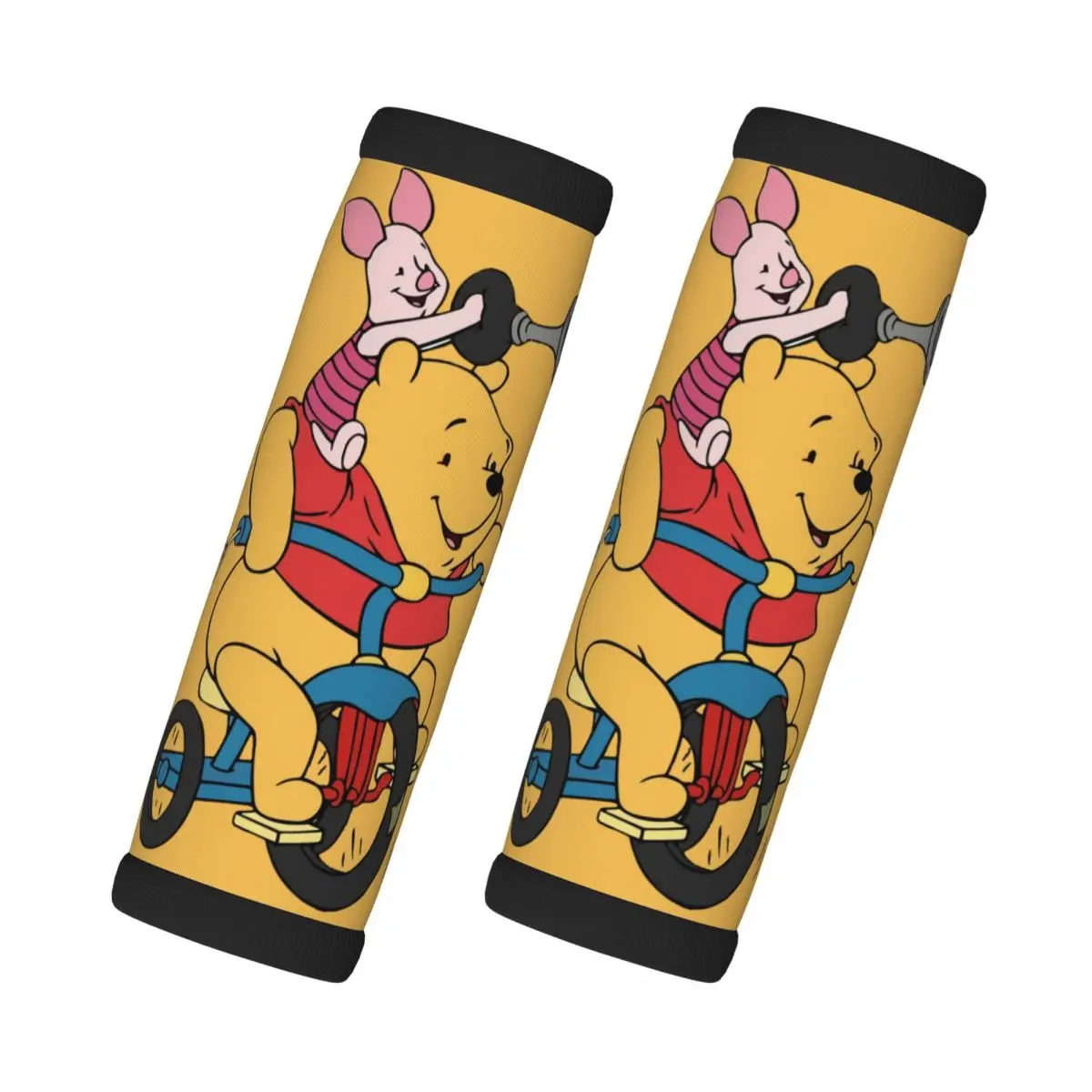 

Custom My FriendsTigger Pooh Film 2 Pcs Luggage Handle Wrap Soft Grip Handle Cover Neoprene Suitcase Identifier Travel