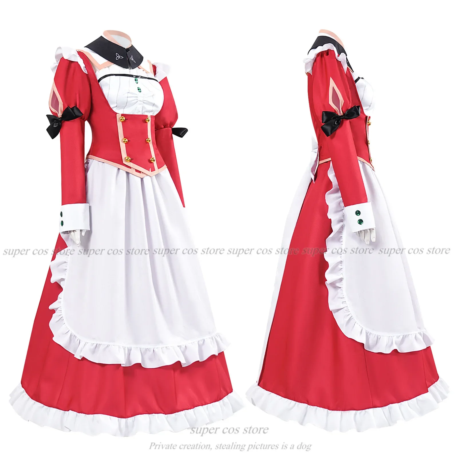Gioco Hatred To Death In The House Horror Cosplay Galgame Mia Costume da cameriera Copricapo per donna ragazza