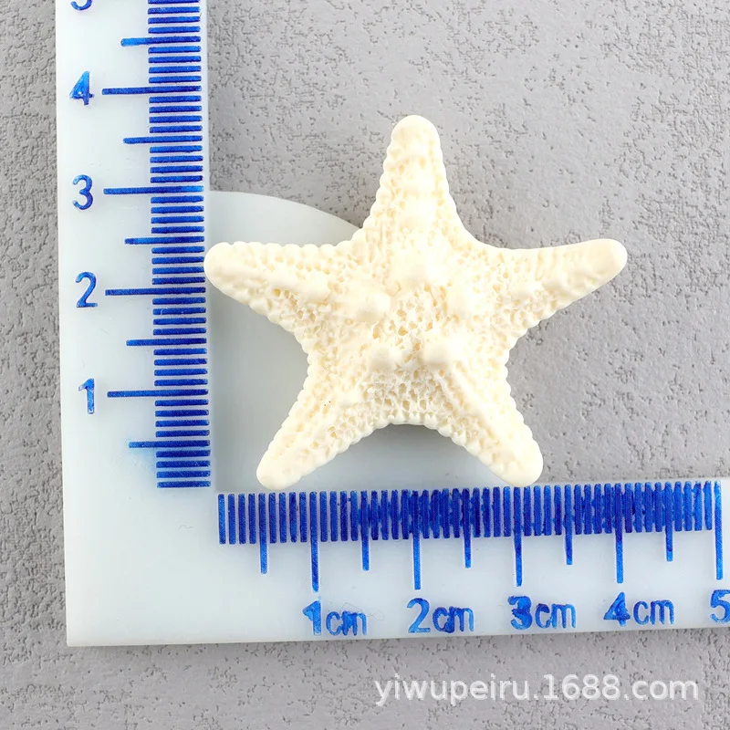 10 Uds. De dijes de decoración de resina de estrella de mar de dibujos animados Kawaii de verano, funda de teléfono basura Diy, piezas de caja de almacenamiento Hiarpin, llaveros colgantes