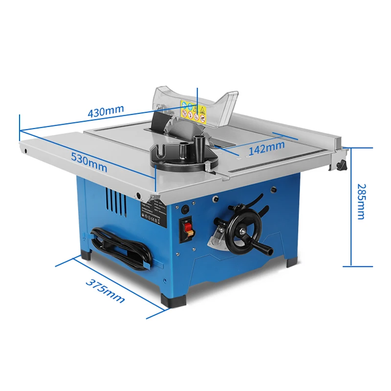 8-inch huishoudelijke miniatuur houtbewerking tafelzaag elektrische multifunctionele precisie stofdichte decoratie snijmachine