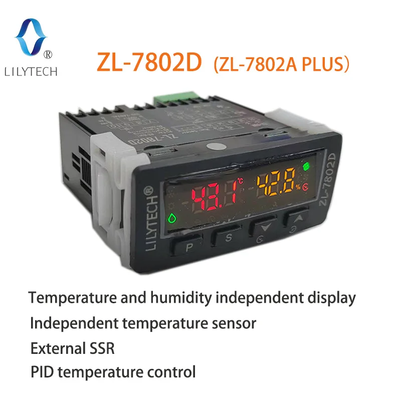 ZL-7802D,100-240VAC, Temperature Humidity Incubator, Multifunctional Automatic Incubator, Incubator Controller, Lilytech