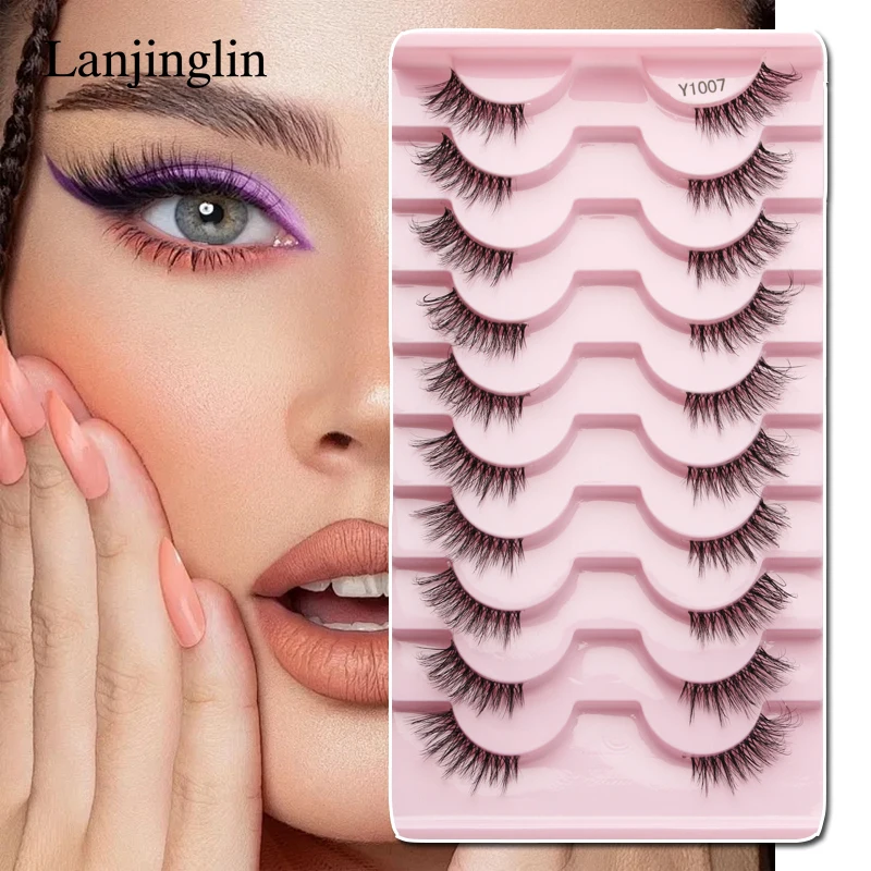 3/10 Pairs Half Lashes False Eyelashes Natural Look Fake Lashes Make up Tools Extension Fluffy Faux Cils Soft 3D Mink Eye lashes