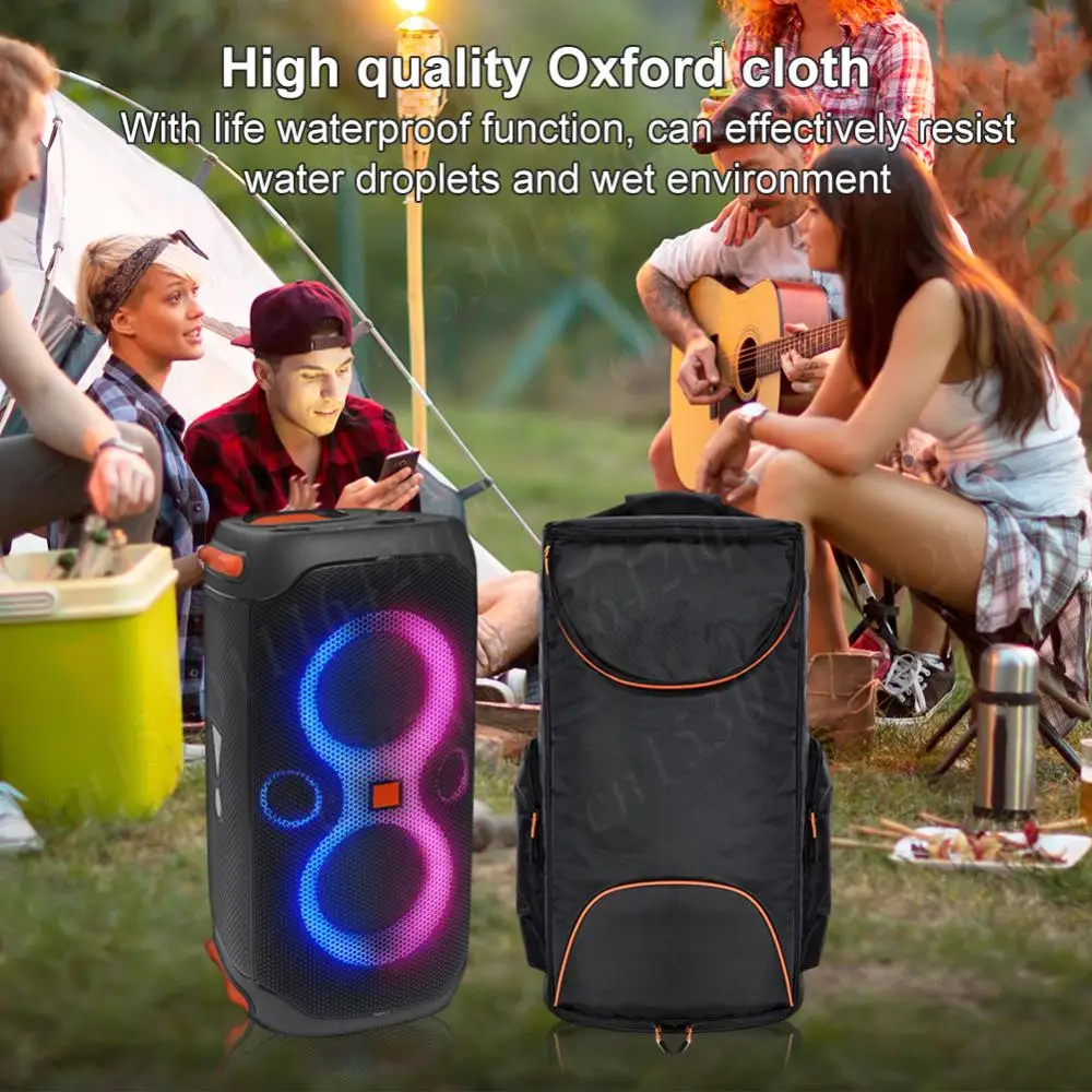 Portable Speaker Carry Tote Bag Waterproof Speaker Protection Case Speaker Carry Backpack for JBL PartyBox Club 120 Accessories