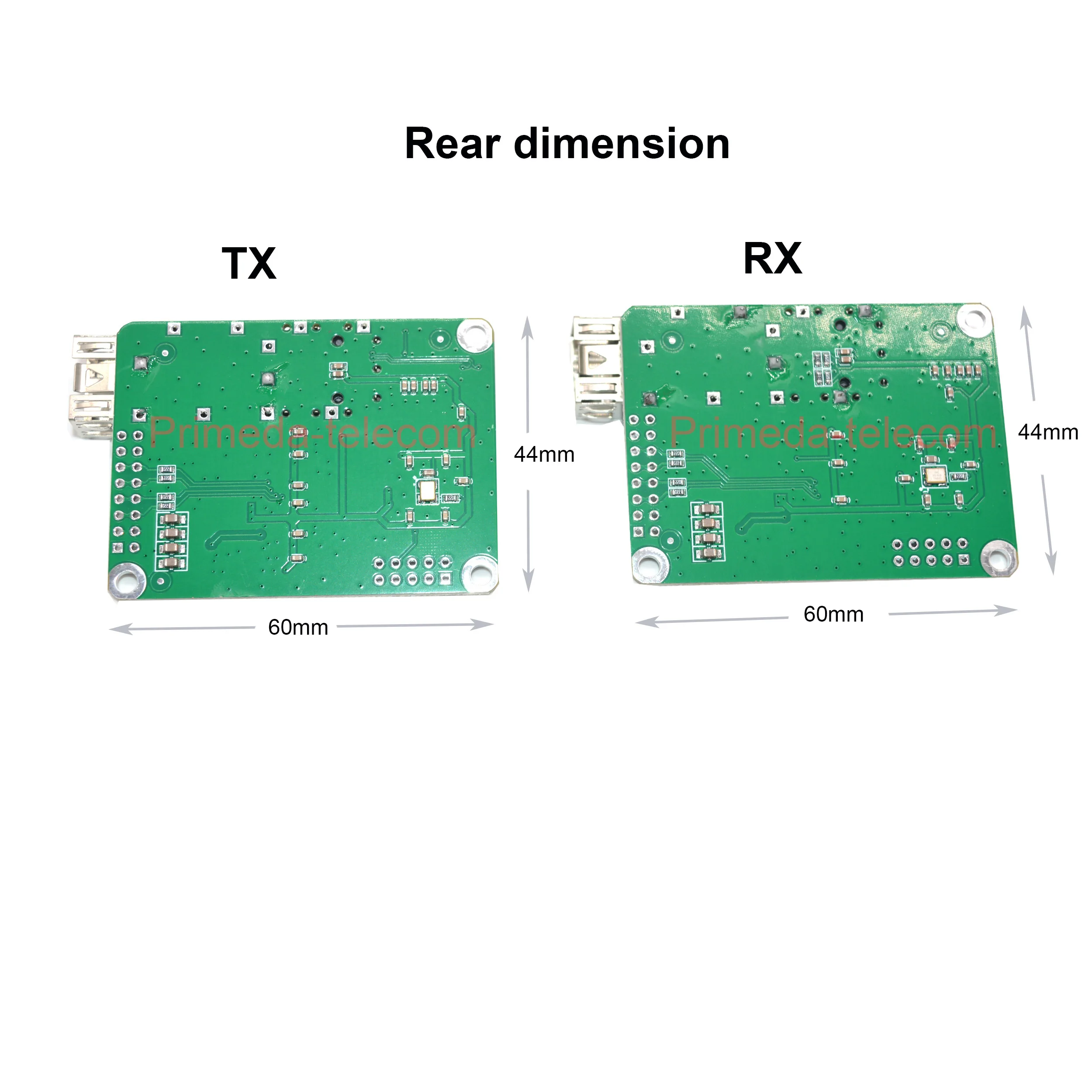 2 Analog Video with 2 TTL data over Fiber optic Converters LC Optical Transceiver Module TX 1310 & RX 1550nm High Speed TTL Up 4