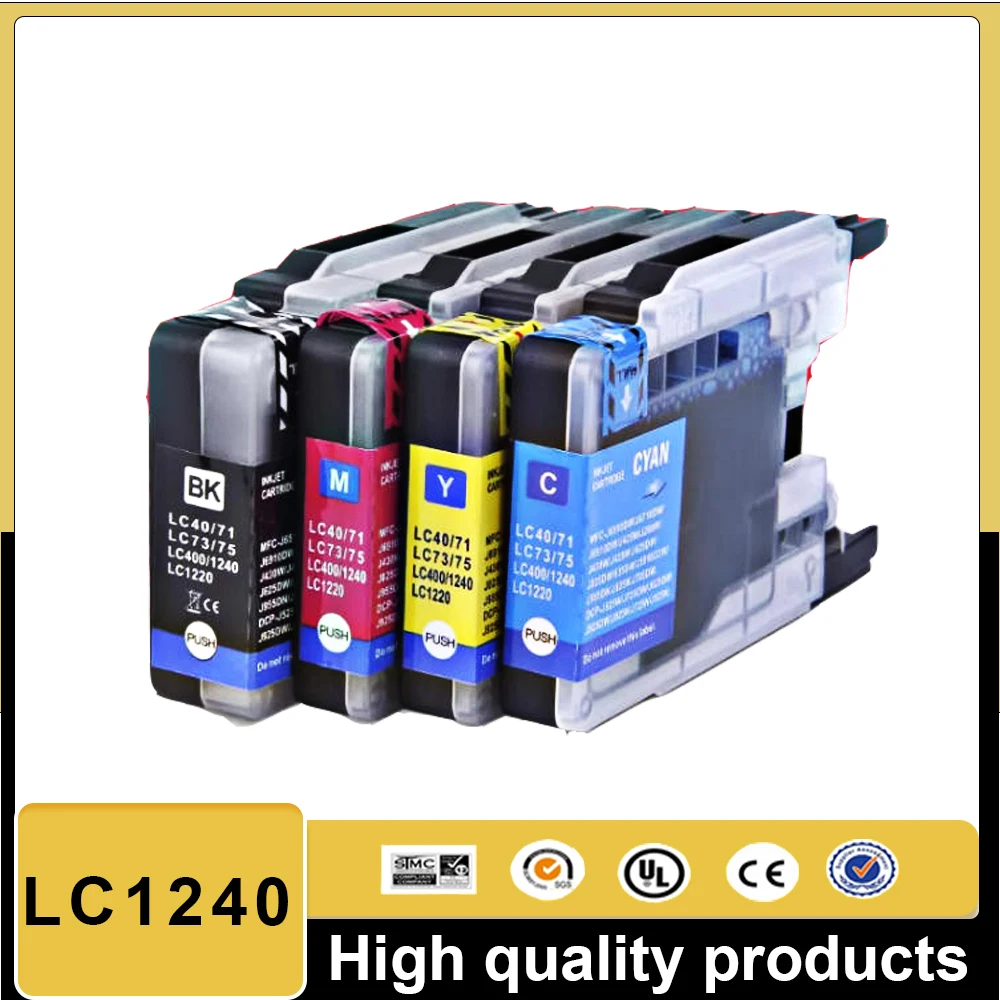 LC1240 Ink Cartridge For Brother LC1240 LC1280 For Brother MFC J6510DW J6710 J6910DW J6710DW J430W J5910DW J625DW Printer