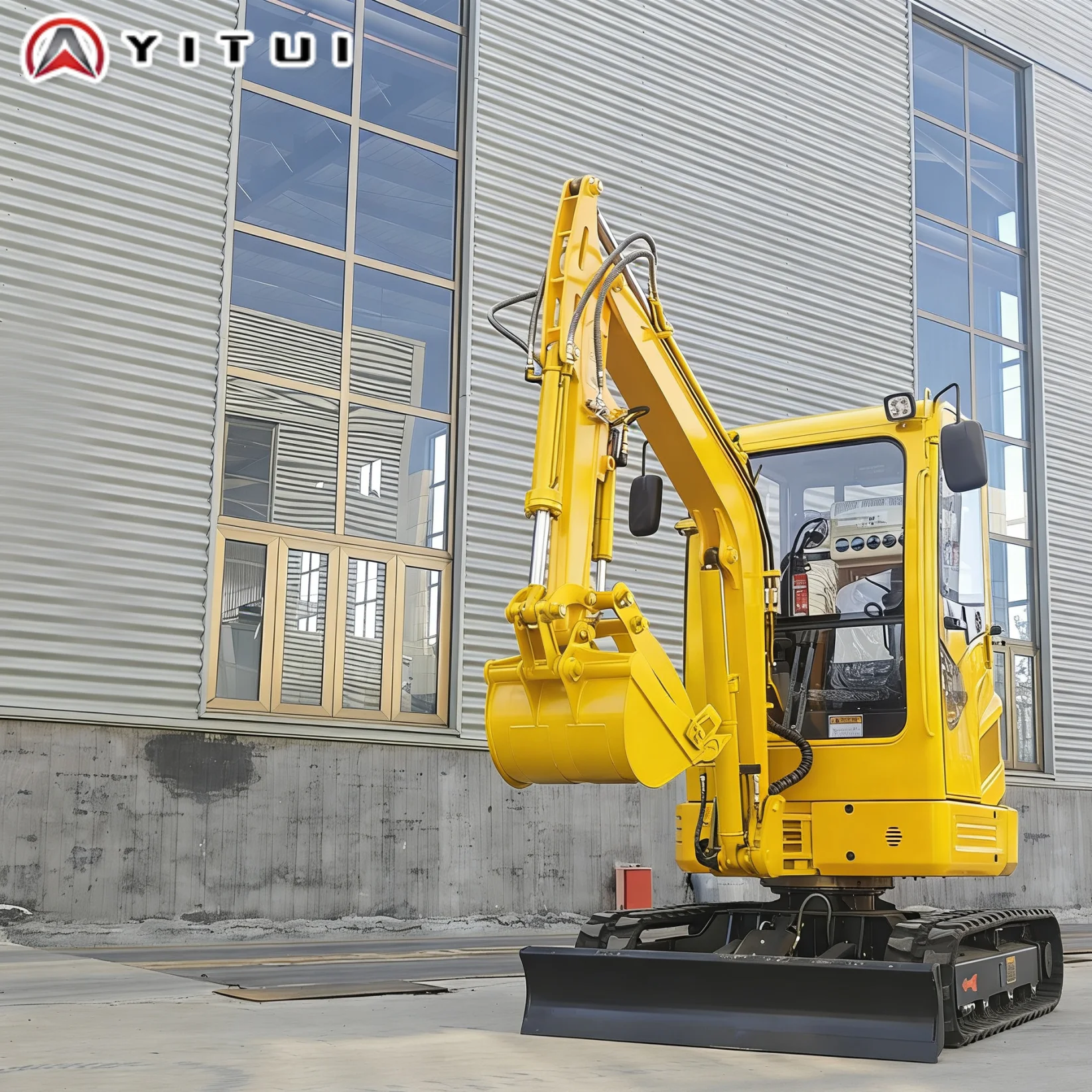 Customized 2.6 Ton Multifunctional Mini Excavator Crawler Digger with Breaker/Auger/Grab Attachments