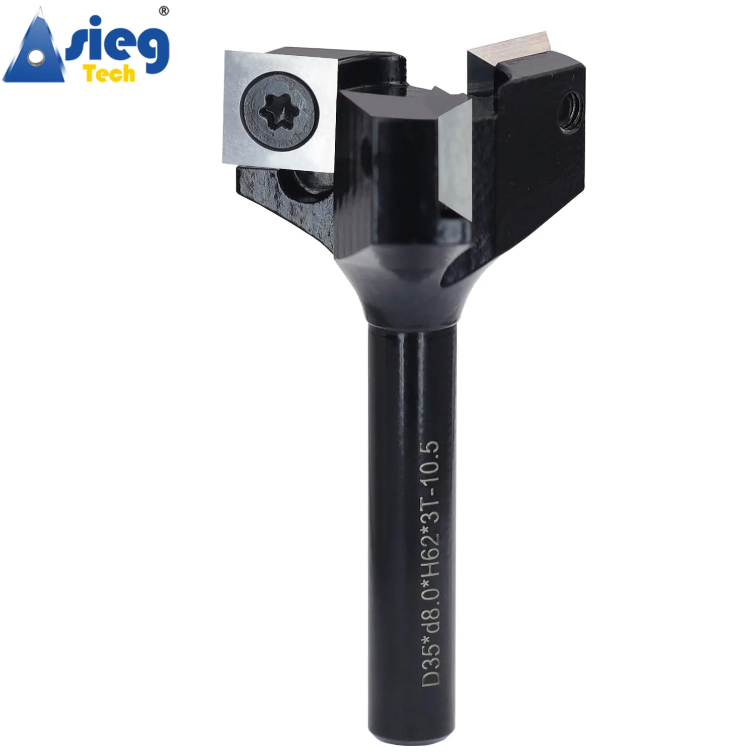 Shank Madeira Achatamento Fresa mm Shank Router Bit 35 mm Diâmetro de Corte 3-wing Planer Bit Inserções Substituíveis