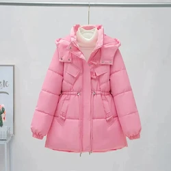 2023 New Korean Fashion Down Cotton-Padded Jacket Women Long Parkas Winter Explosions Warm Cotton Padded Coat Female Outerwear