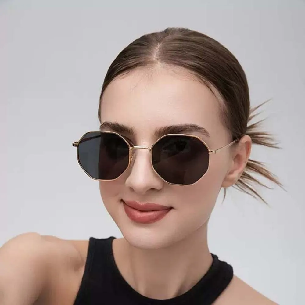 

Lightweight Retro Square Sunnies Gradient Sunshade Eyewear Unisex Polarized Sunglasses Waterproof Costume Accessory