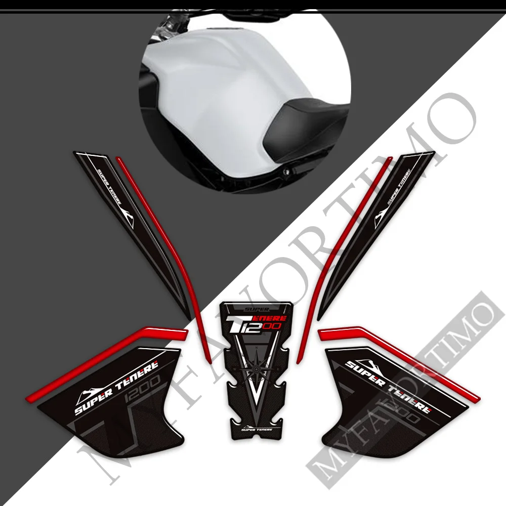 ヤマハ XT1200X XT1200ZE オートバイのタンクパッドプロテクター保護 3D ステッカーガスタンクパッド保護デカール