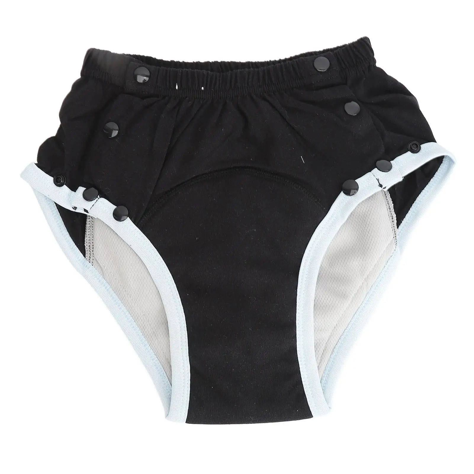 

Моющиеся герметичные подгузники для взрослых из чистого хлопка, удобные многоразовые тканевые подгузники для недержания, черные