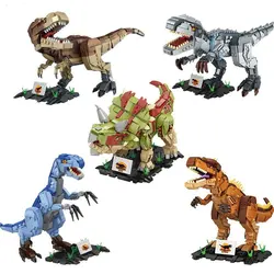 Large dinosaur model Tyrannosaurus Triceratops Tyrannosaurus Sickle Dragon building blocks assembly toy gift FC6252